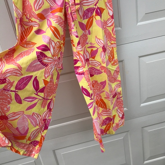 LILLY PULITZER giant extra wide leg PANTS 4 6 palazzo Kendra in Pacific wing WOW - Picture 6 of 9